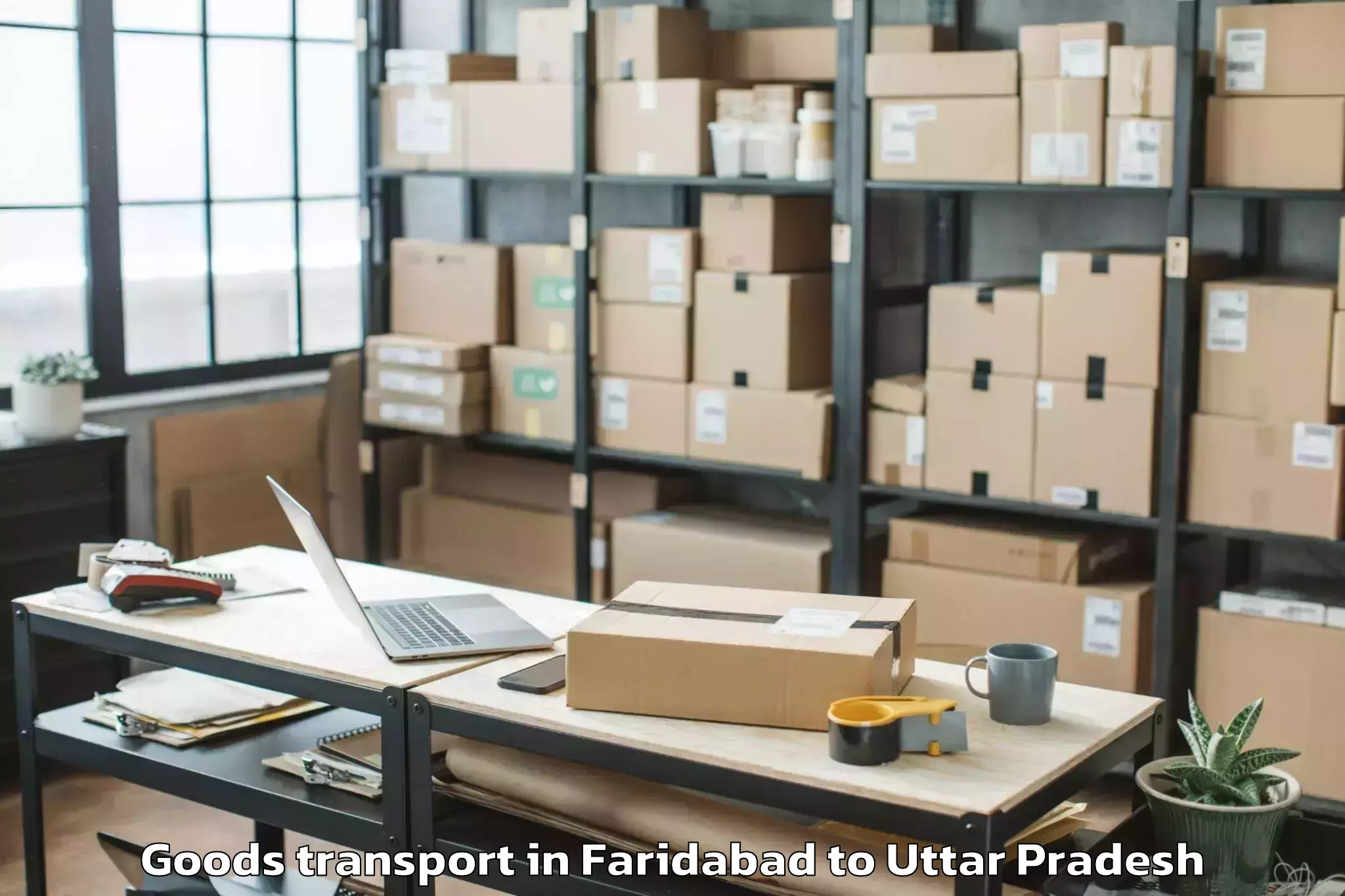 Book Faridabad to Chhibramau Goods Transport